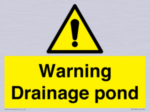 Warning Drainage pond
